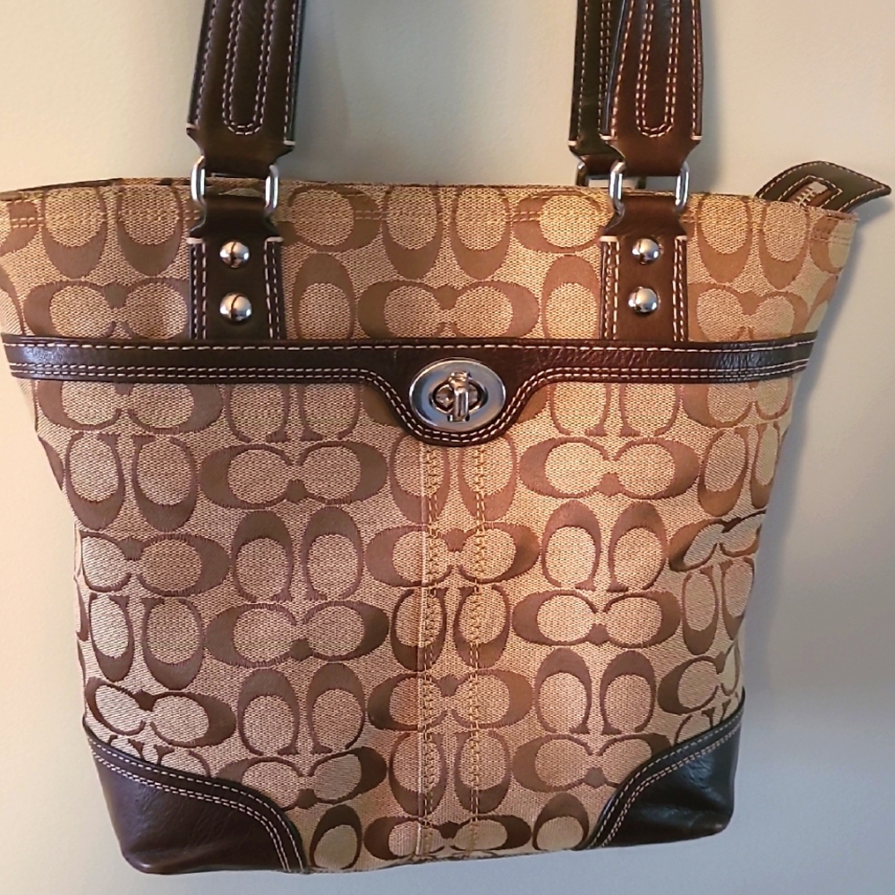 Vintage Coach Signature Tote